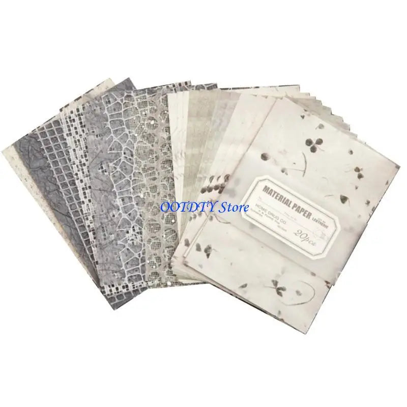 20 Sheets Aesthetic Scrapbooking Paper