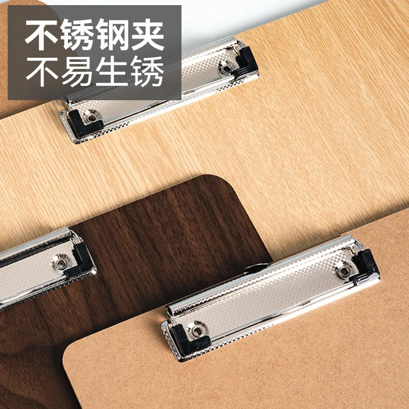 Drawing Board Sketch Pad with Clip Portable Wooden Easel