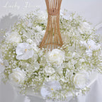 Artificial flowers Wreath Wedding Decoration Table Frame decor Floral Centerpiece Flower Backdrop Arrangement Flower Row