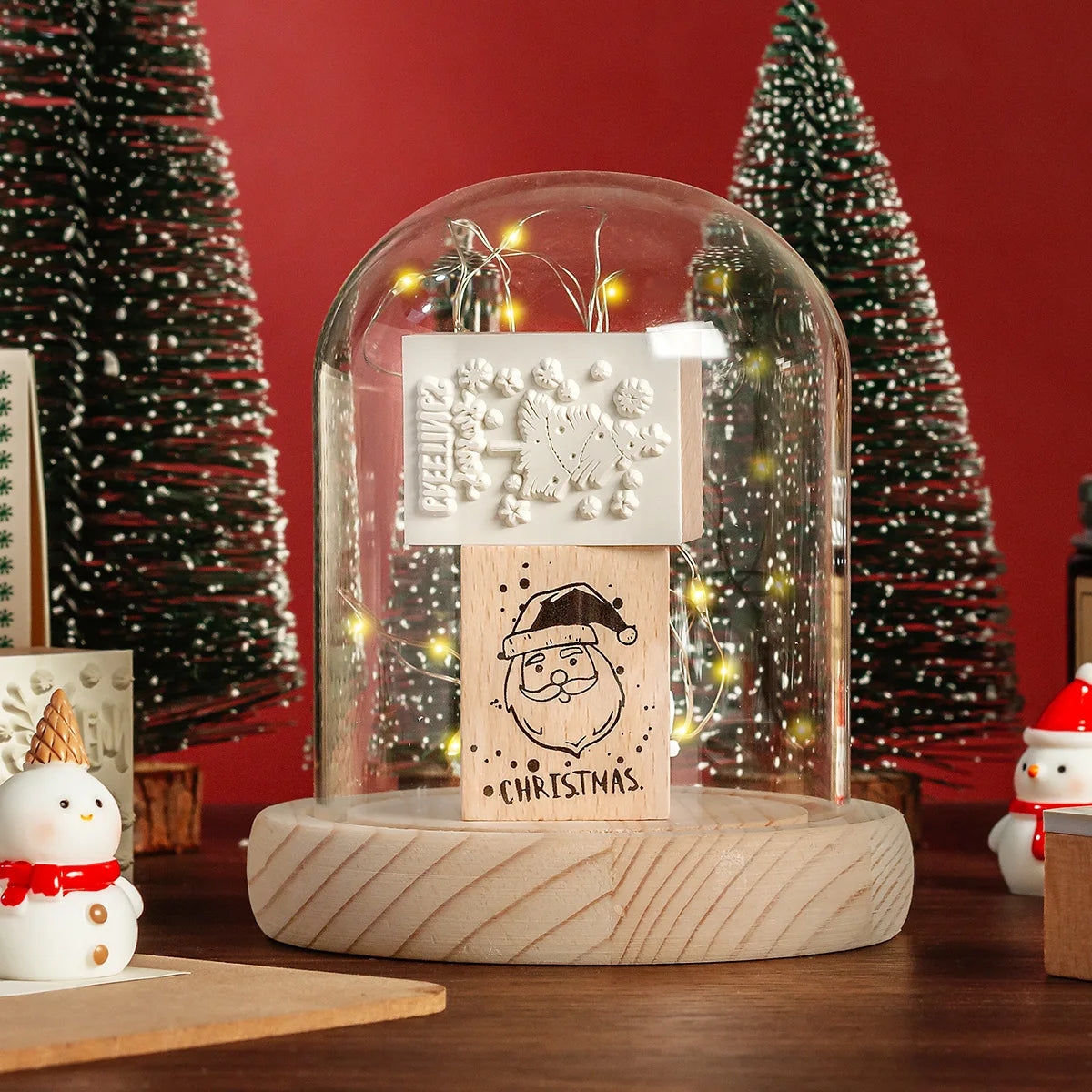 Christmas Wooden Stamp Set