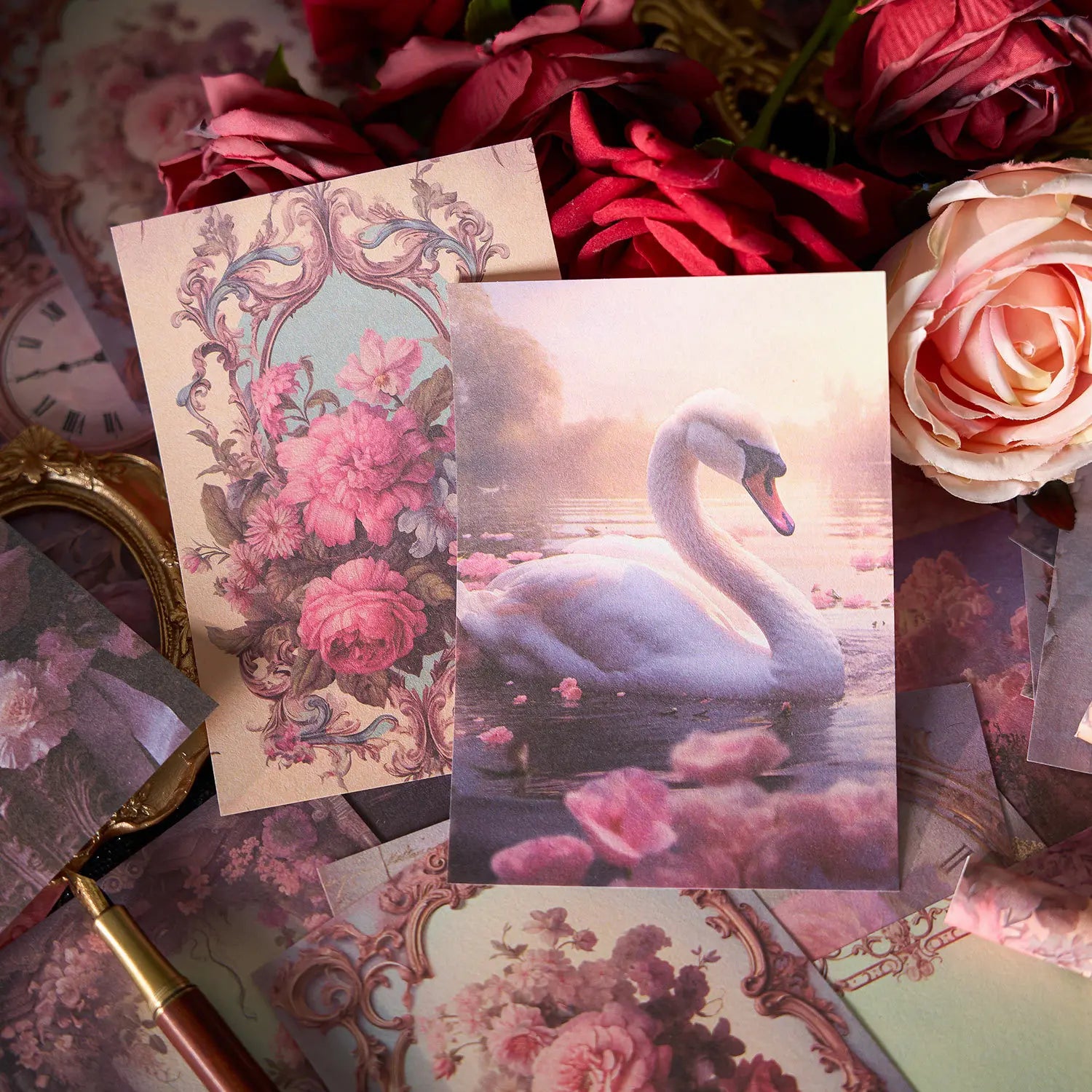 50 sheets Large Size Vintage Scrapbooking