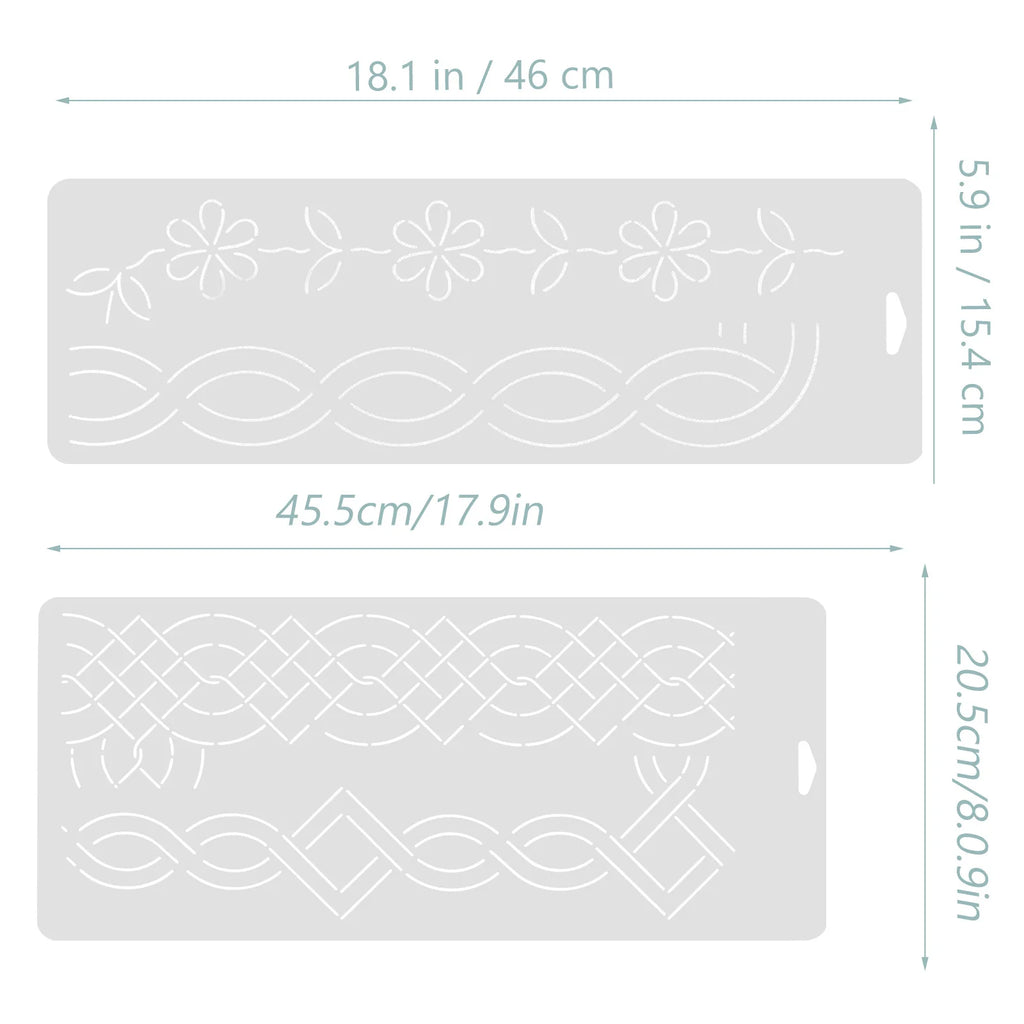 2Pcs Quilting Template