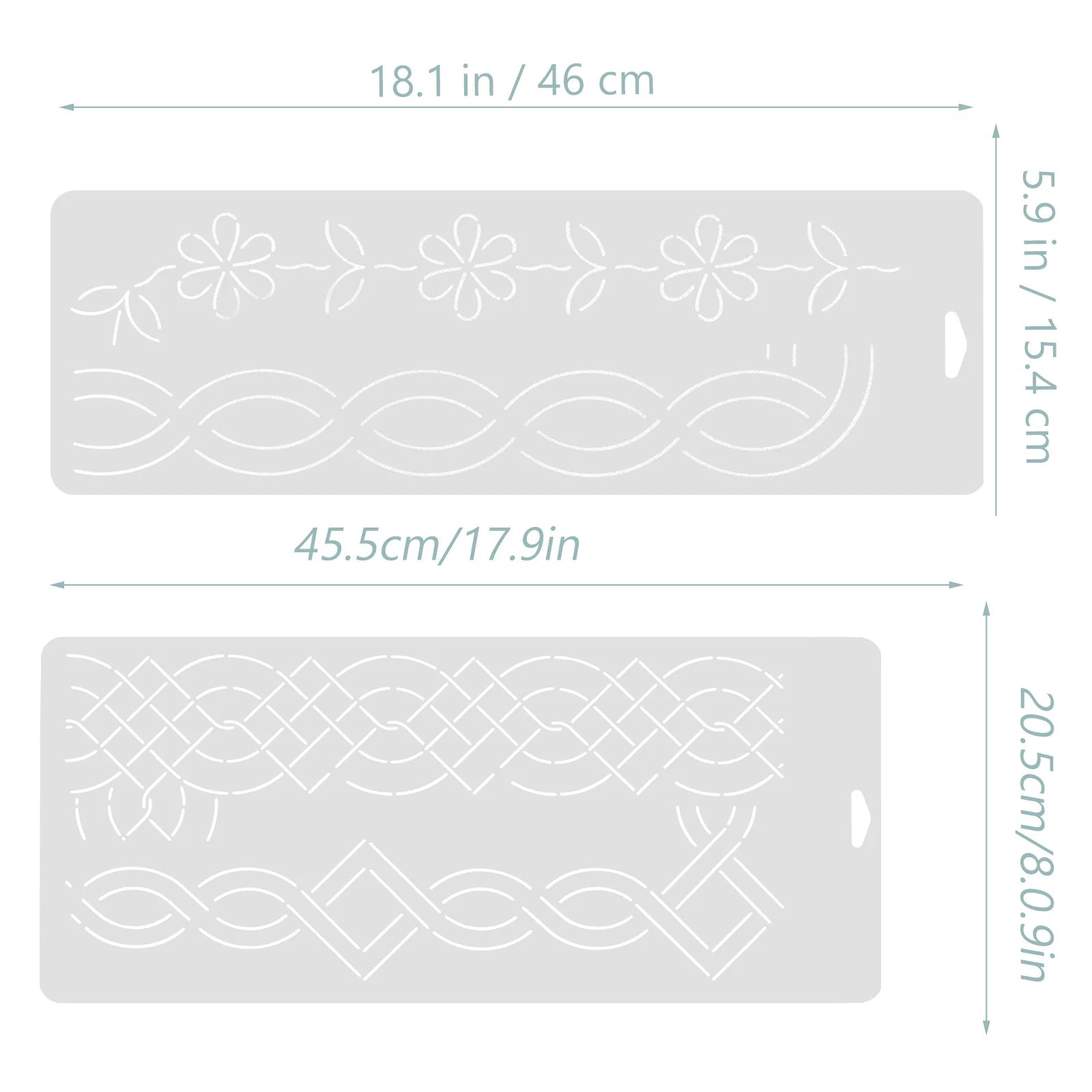 2Pcs Quilting Template