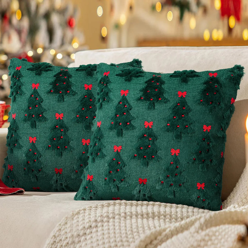 Pillow Cover Christmas Tree Cushion Cover