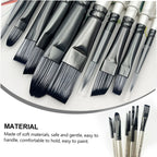 Paint Brush Set，10pcs Artist Brushes for Painting