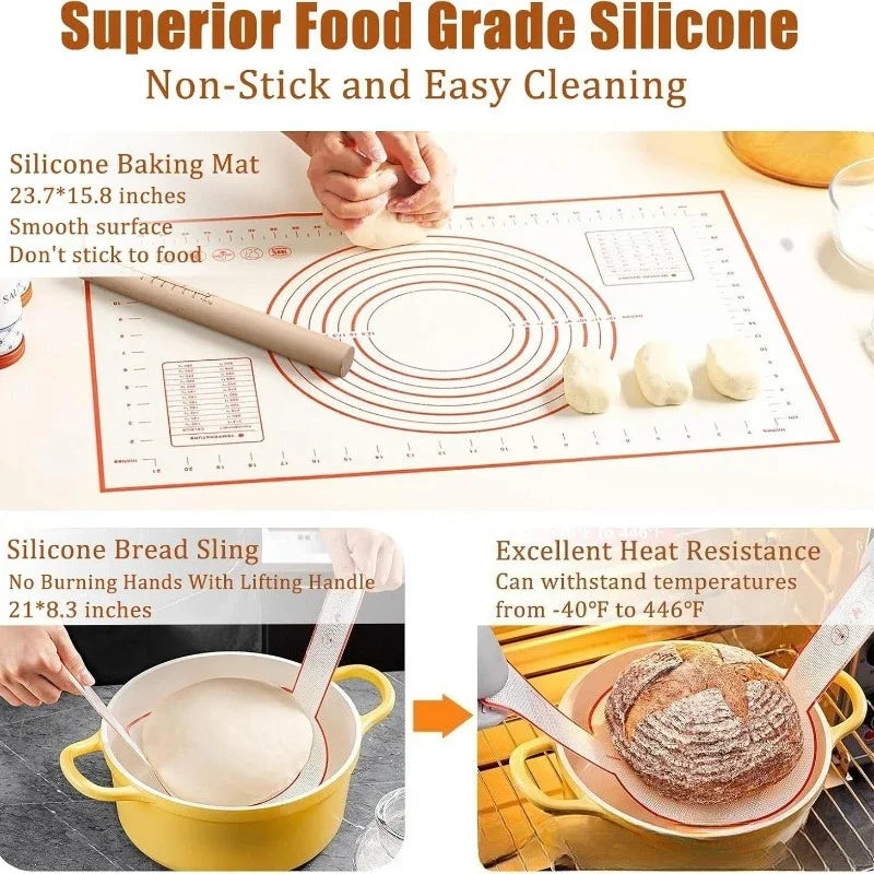 Sourdough Banneton Bread Baking Supplies Kit