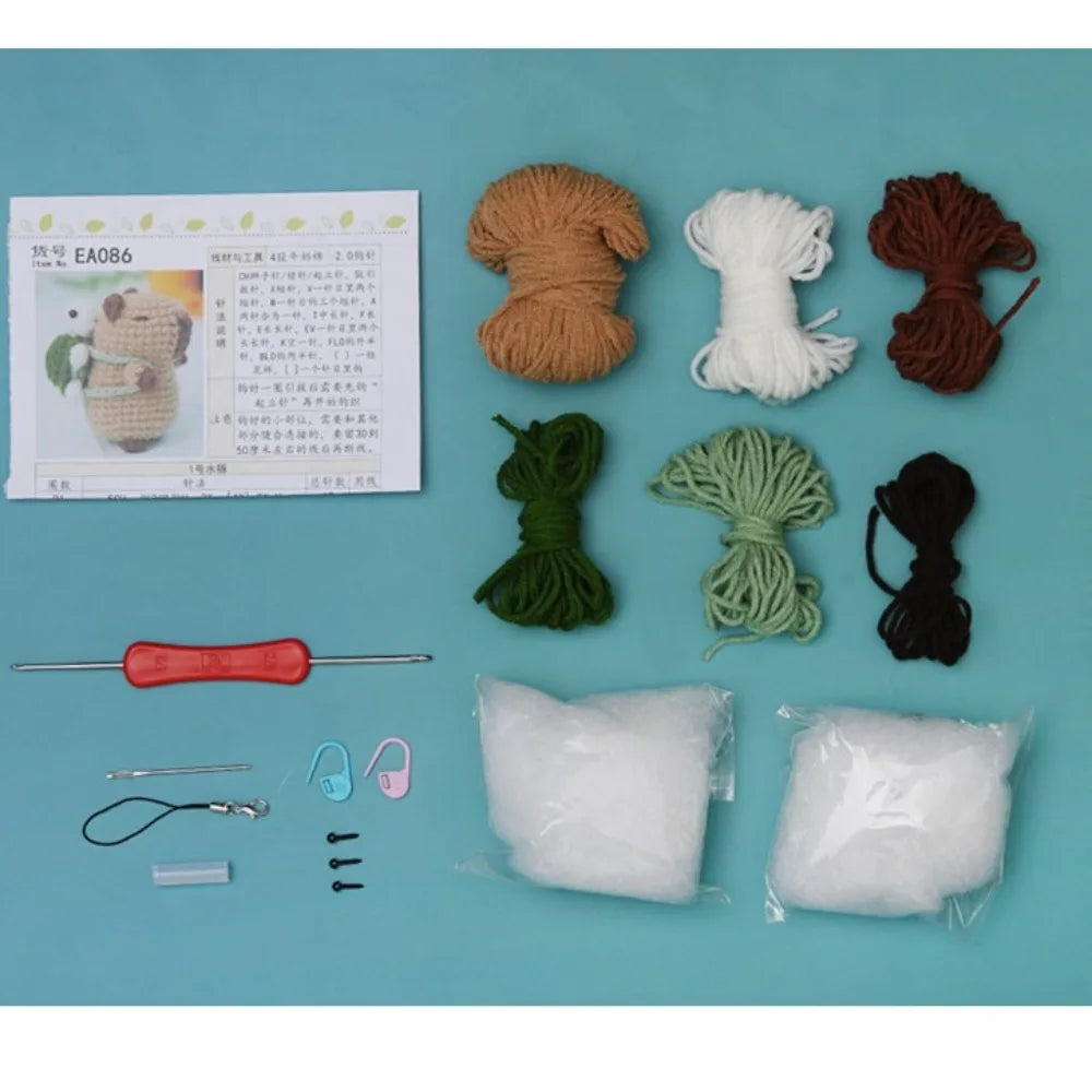 New Beginner Crochet Animal Kit Handmade