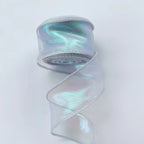 Rainbow Fishtail Ribbons Wave Edge Organza