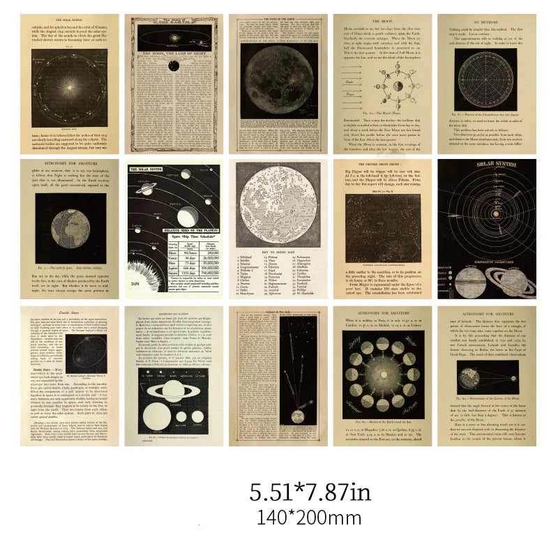 30 pcs/pack Vintage Large Decorative Scrapbooking