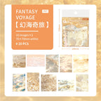 20pcs Flowing Light Wave Shadow Series Wave Theme PET Stickers