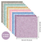 24 sheets 6"X6" Color Spectrum Paper Scrapbook
