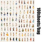 100pcs people like character theme