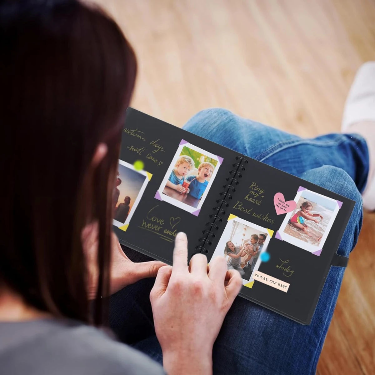 Scrapbook Album Linen Cover 8-inch