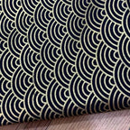 Japanese Style Kimono Bronzed Cotton Fabric