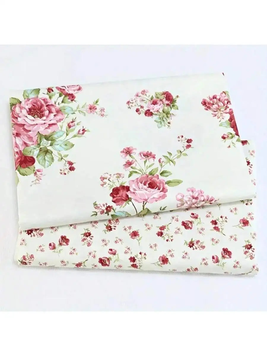 Set of2 floral fabrics