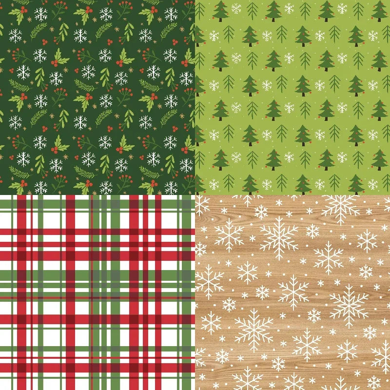 Classic Christmas Scrapbook Paper