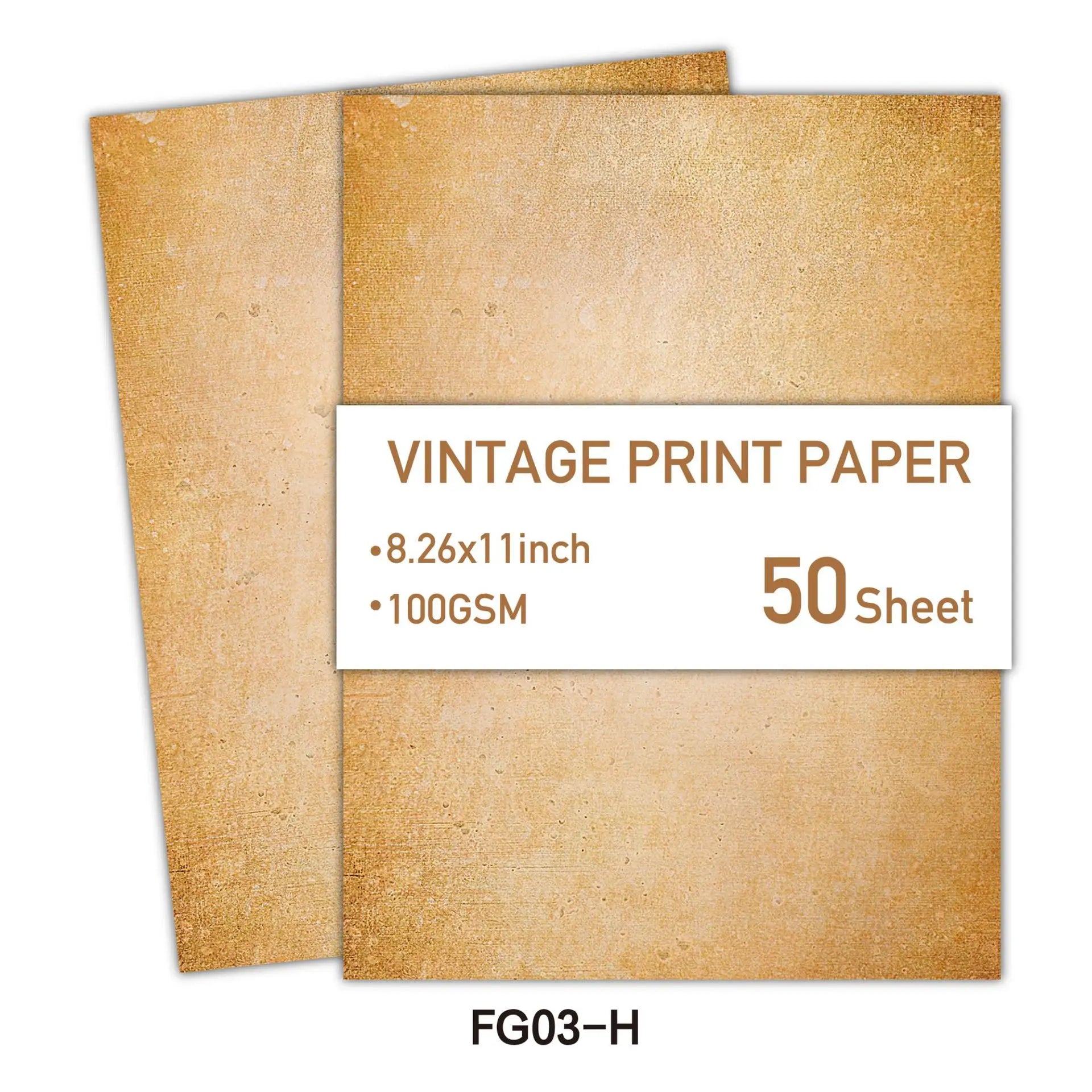 Scrapbook Craft Paper Vintage A4 Double-sided Writing Printing Paper