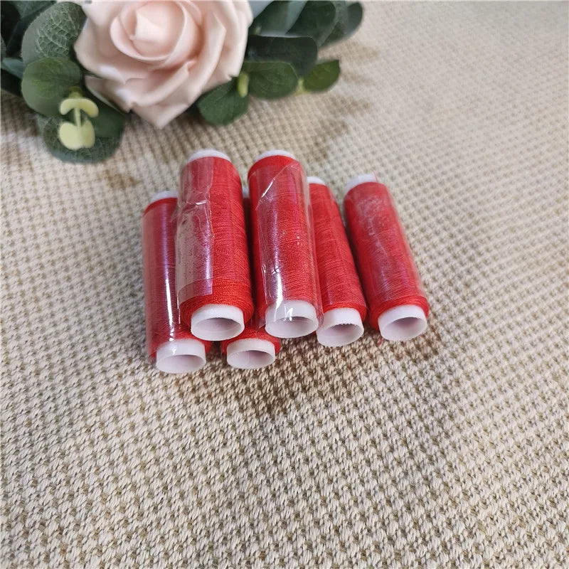 Red sewing thread