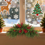 Frosted Artificial Christmas Wreaths