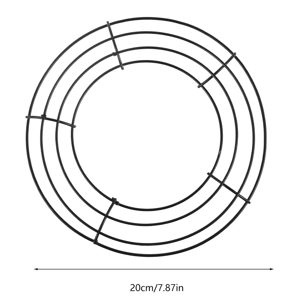 3 Pcs Metal Wreath Frame 20CM Wire Wreath Rings