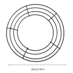 3 Pcs Metal Wreath Frame 20CM Wire Wreath Rings