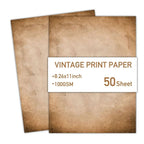 50 Sheets Vintage Stationery Scrapbook Paper
