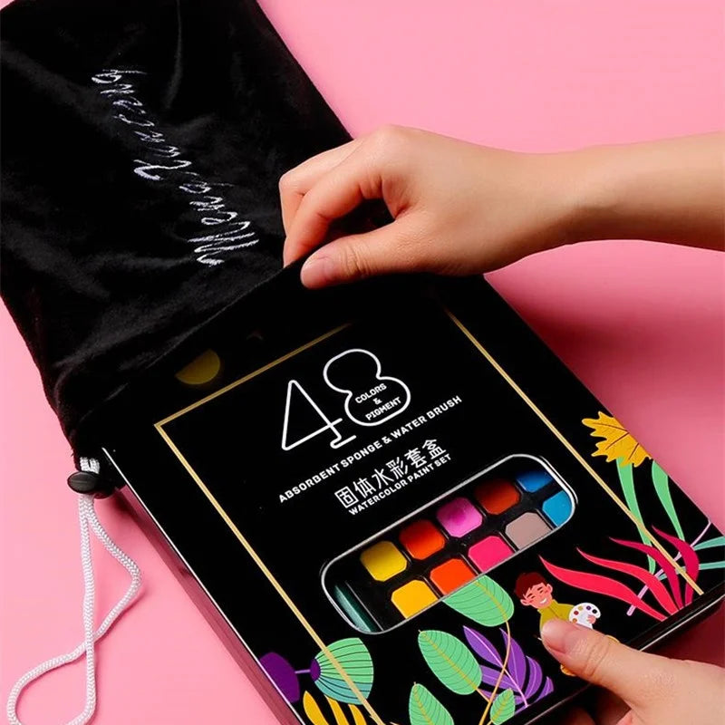 Watercolor Painting  48 Colors