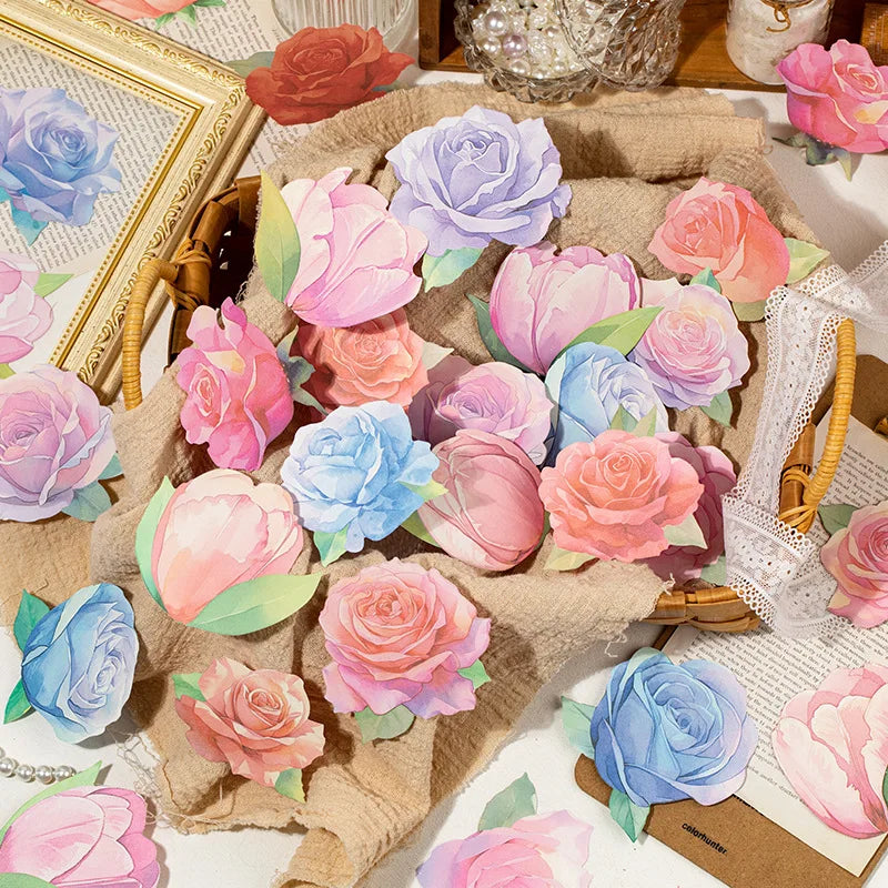 30pcs Kawaii Beautiful Flowers Memo Pad