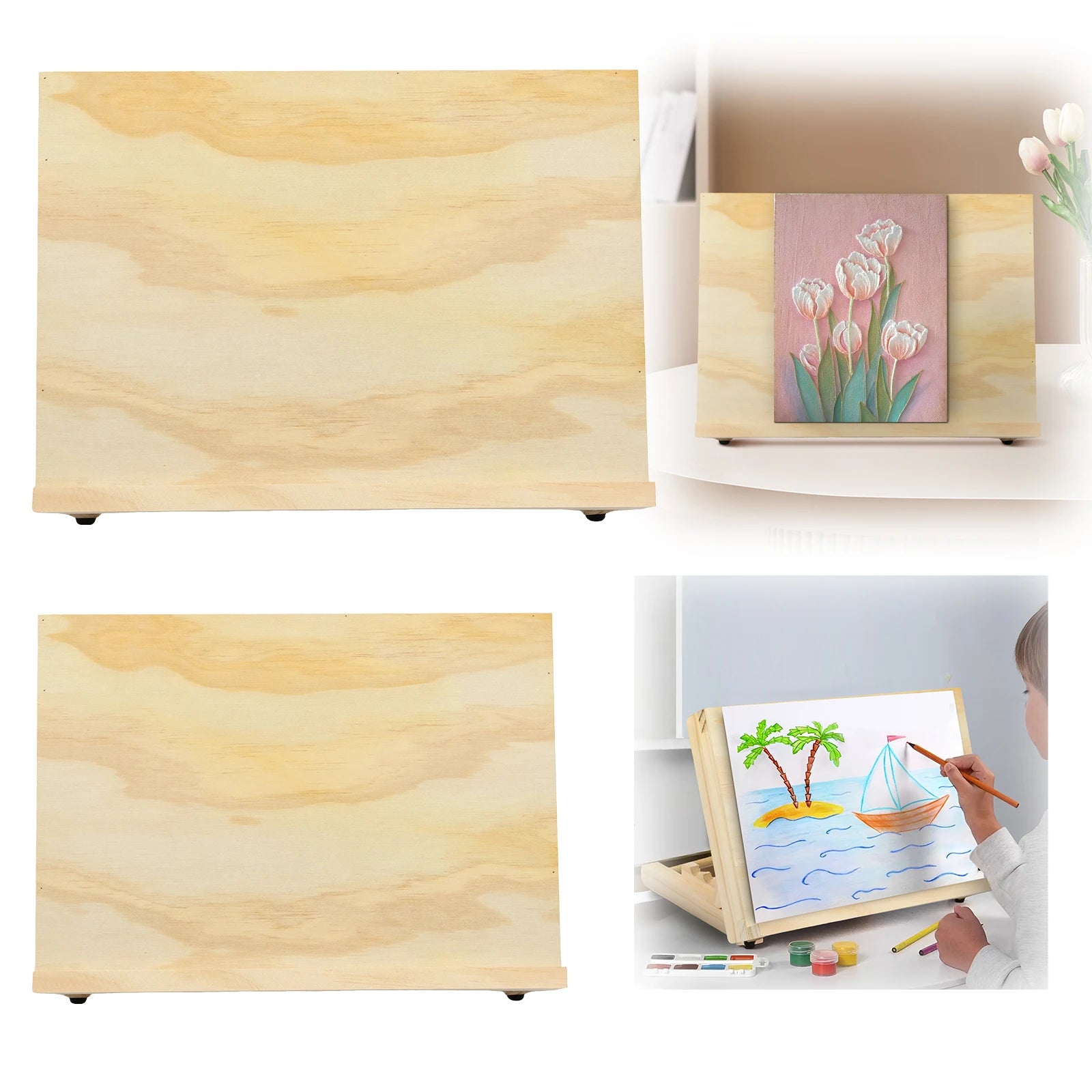 Wooden Easel Stand Foldable Adjustable Drawing Sketching Easel