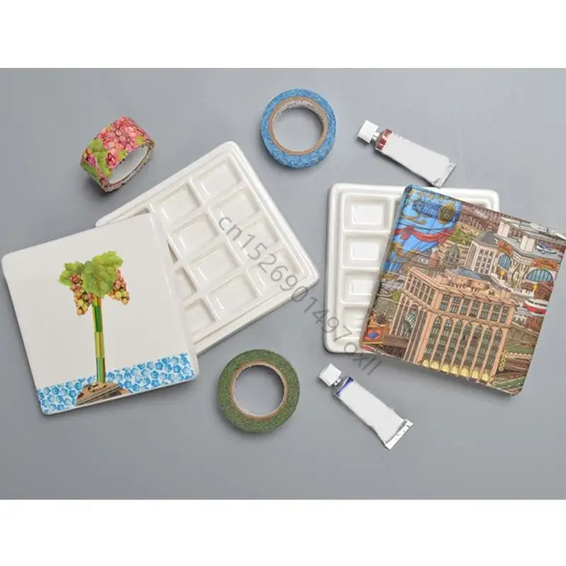 Artist Paint Palette Ceramic Mixing Tray