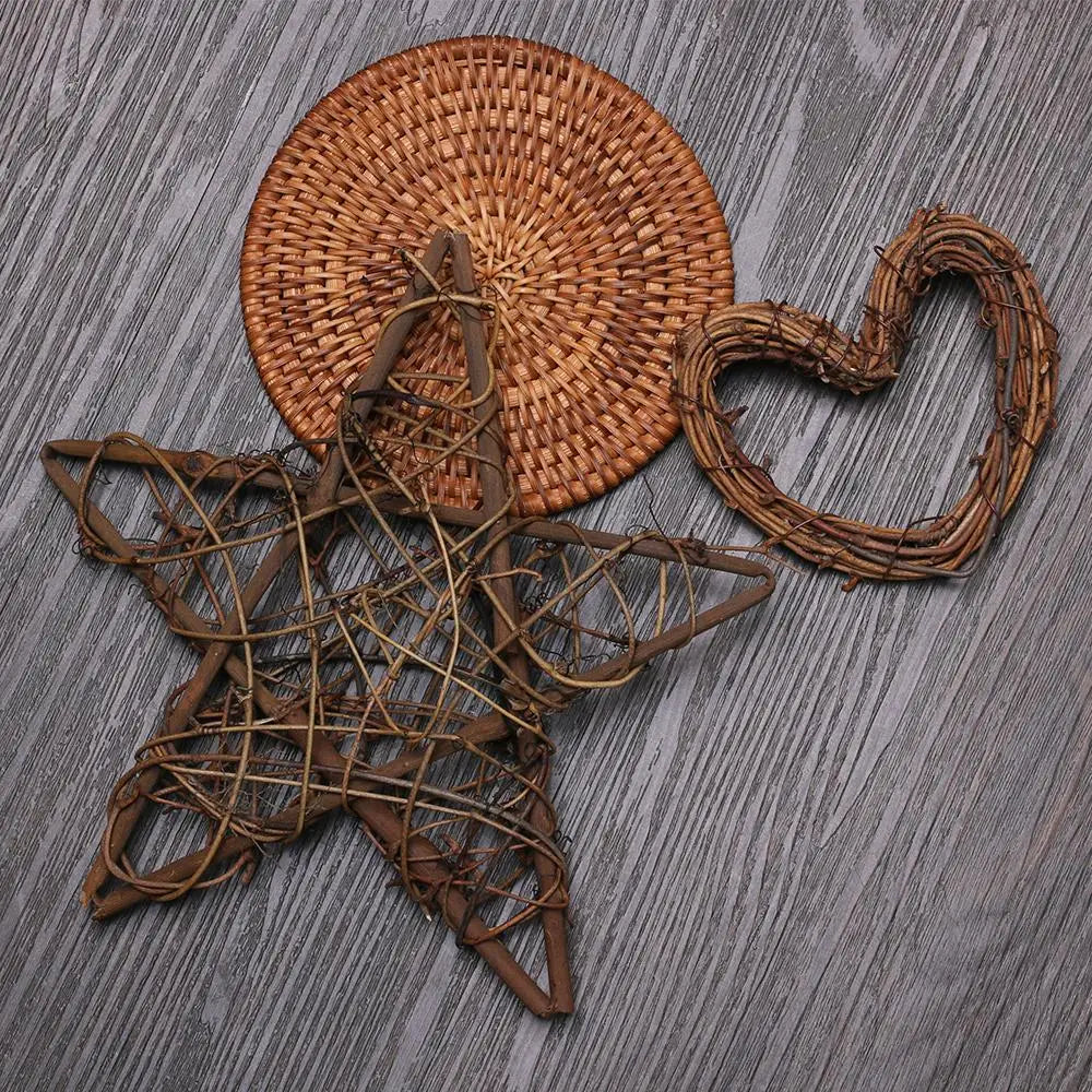 Artificial Wreath Wicker Vine Round/Heart Shape