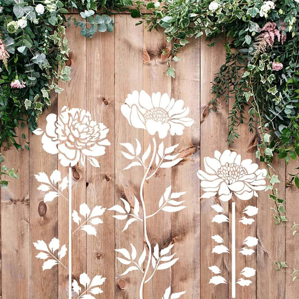 Garden Fence Large Flower Template