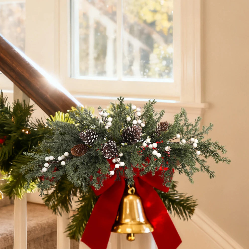 Frosted Artificial Christmas Wreaths