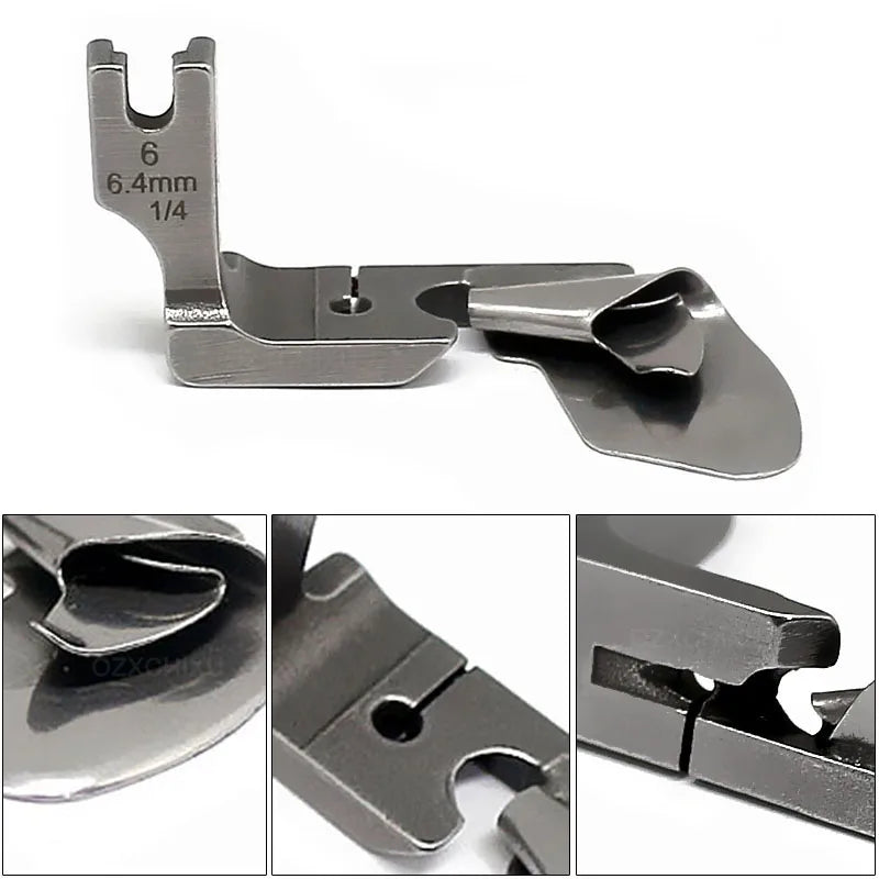 Multi-Function Curved Hemming Foot Hem Pull Tube Presser Foot