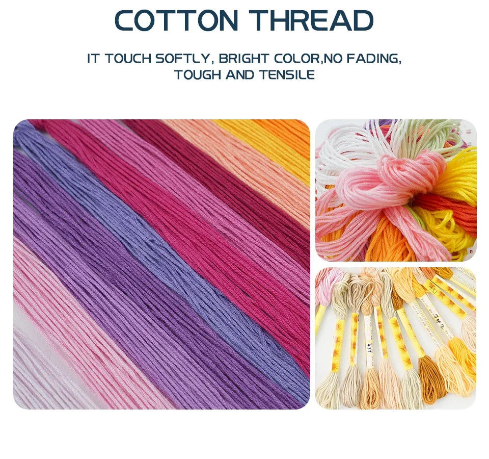 Joy Sunday Pre-printed Cross Stitch Kit