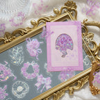 30pcs PET Transparent Stickers Plant Flowers Decorative Labels Scrapbooking