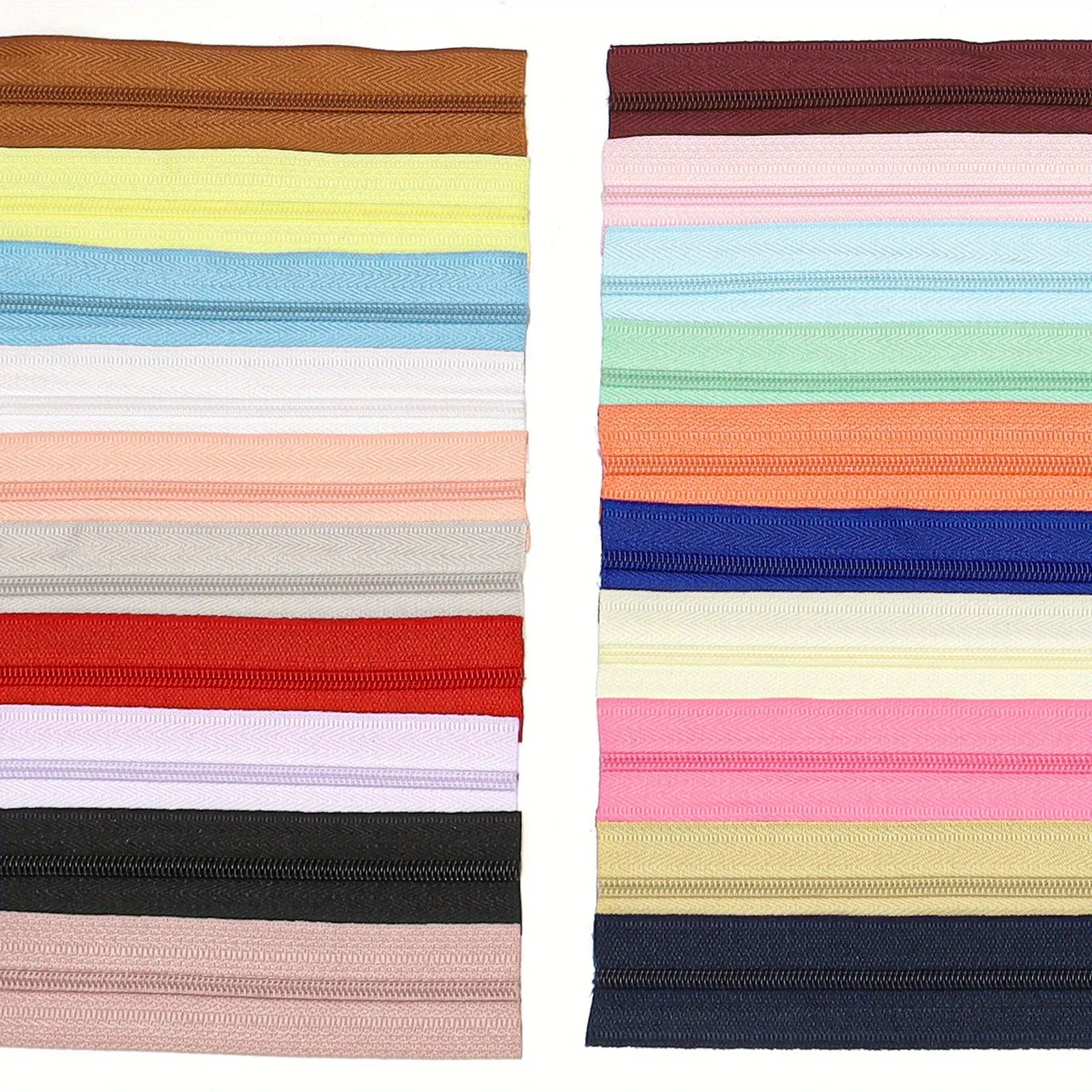 solid color nylon zipper