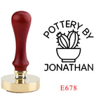 Custom Pottery Stamp for Clay Logo Design Personalized Customized Stamp