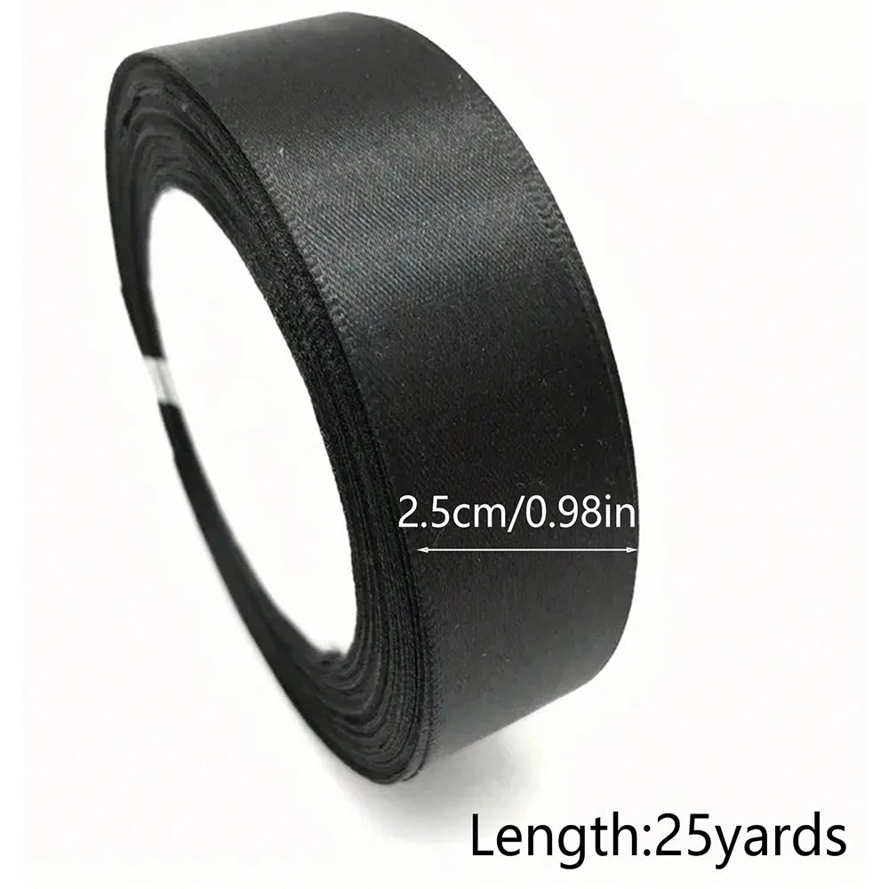 black ribbon 1-5cm wide