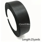 black ribbon 1-5cm wide