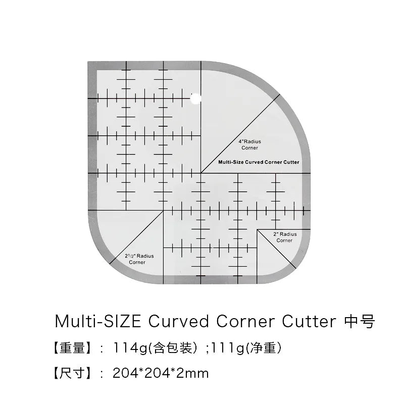 Curved Corner Cutter Ruler