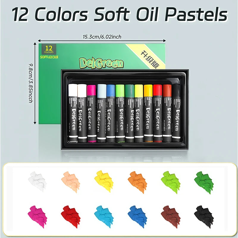 Artists Oil Pastels Set of 48/36/24/12Colors