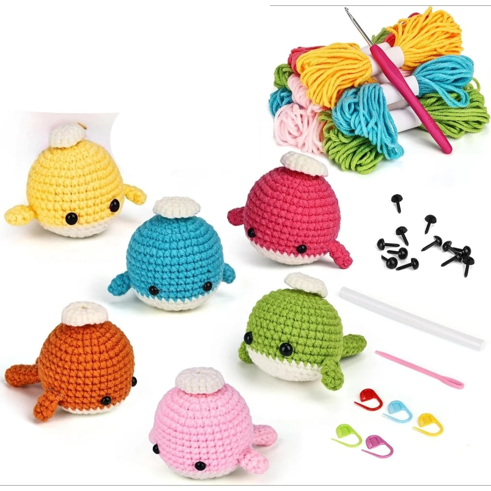 Whales Crochet Animal Kit