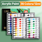 Vibrant Acrylic Paint Set 12/18/24/36 Colors