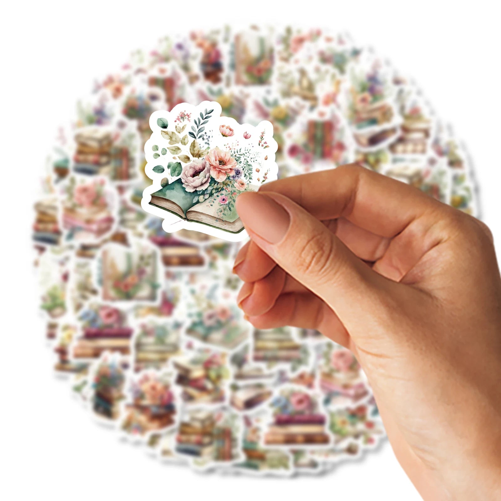 46pcs Book In Flowers Vintage Graffiti Stickers