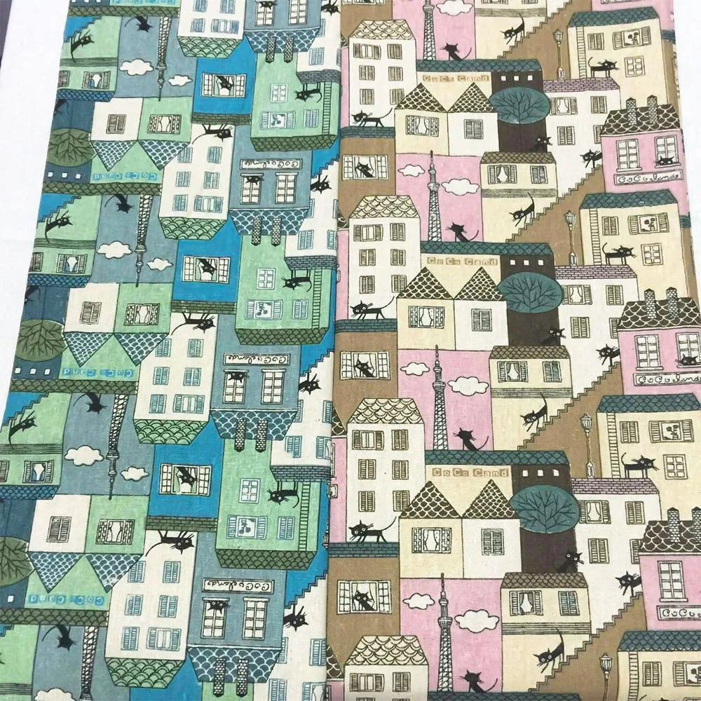 Nordic Small House Series Vintage Patchwork Fabrics