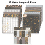 12 Sheet Scrapbook Paper 30x30cm