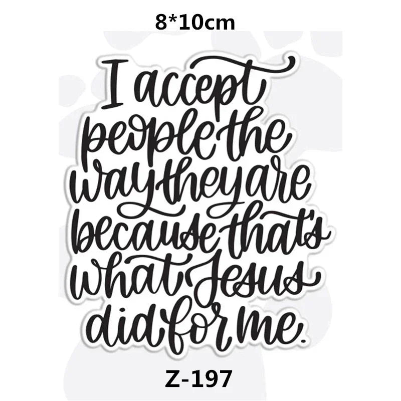 Clear Stamps for Scrapbooking Paper