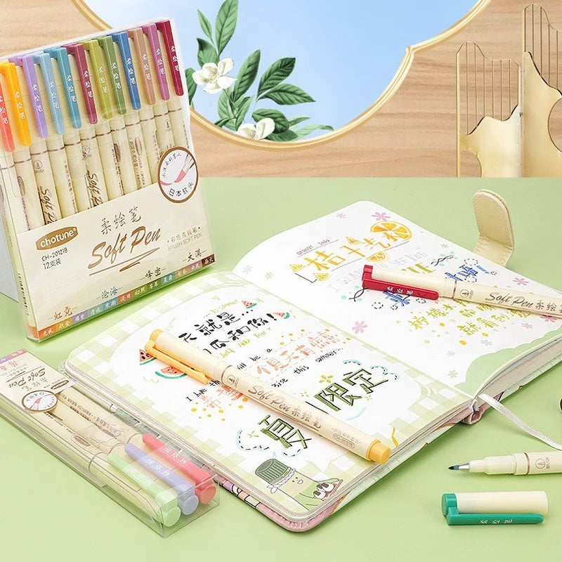 24/3 Color Vintage Watercolor Lettering Art Marker