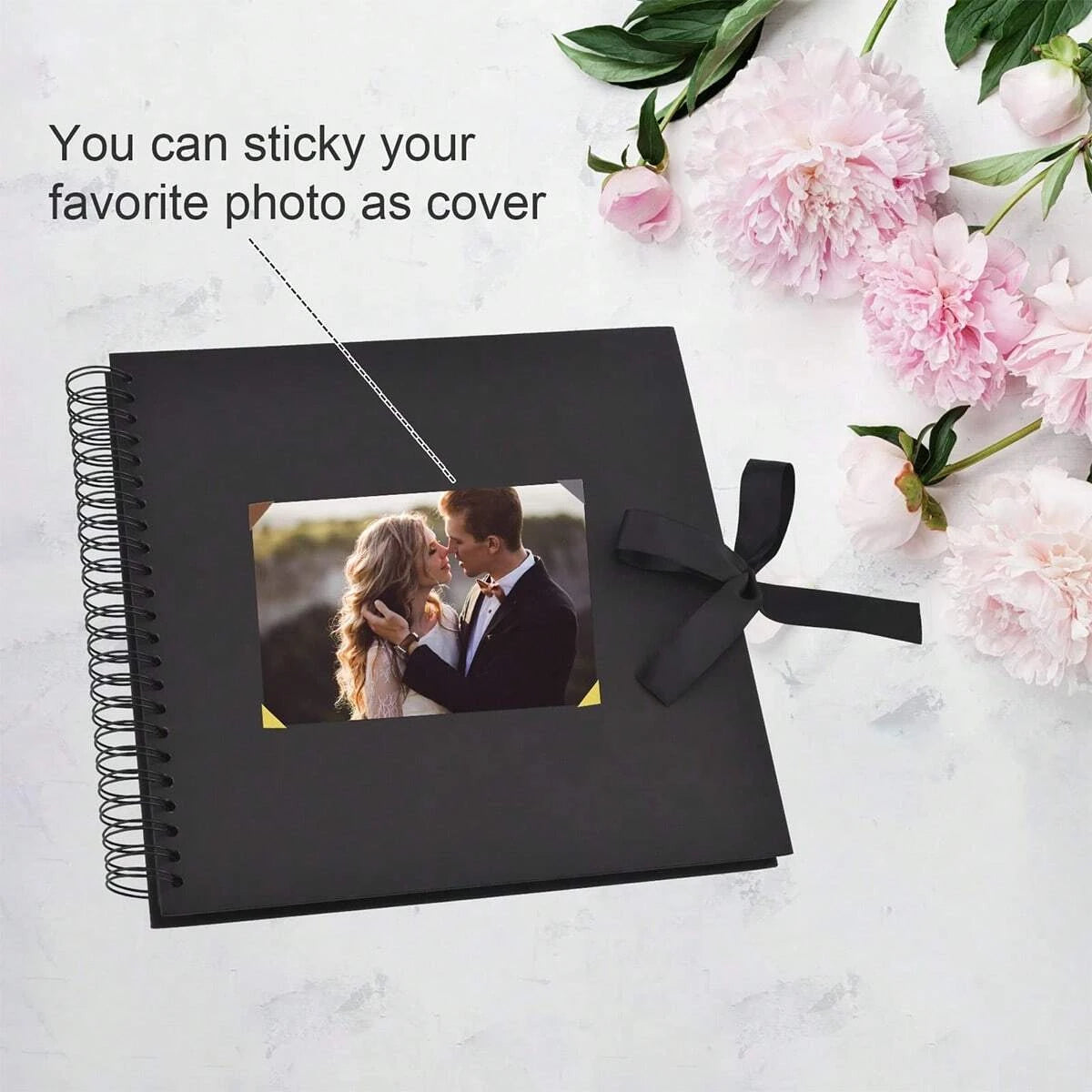 Scrapbook Album Black Pages Memory Books